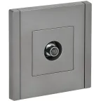 FORTE@PIANO Розетка TV оконечная FP528 сталь IEK