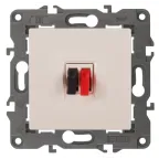 Розетка аудио, Эра Elegance, сл.кость, 14-3111-02