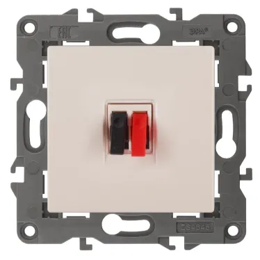 Розетка аудио, Эра Elegance, сл.кость, 14-3111-02