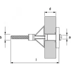 Дюбель металлический для пустотел. конструкций М5х52 | CM560552 | DKC