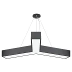 Светильник светодиодный Geometria Igrek SPO-144-B-40K-066 66Вт 4000К 4000Лм IP40 1200*1200*80 черный подвесной ЛТ | Б0058889 | ЭРА