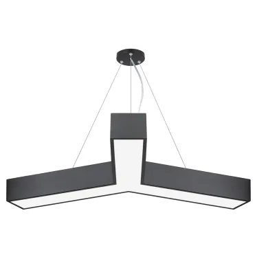 Светильник светодиодный Geometria Igrek SPO-144-B-40K-066 66Вт 4000К 4000Лм IP40 1200*1200*80 черный подвесной ЛТ | Б0058889 | ЭРА