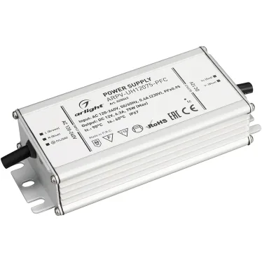 Блок питания ARPV-UH12075-PFC (12V, 6.3A, 75W) | 025043 | Arlight