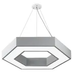 Светильник LED Geometria Hexagon SPO-123-W-40K-045 45Вт 4000K 2500Лм IP40 600*80 белый подвесной драйвер внутри