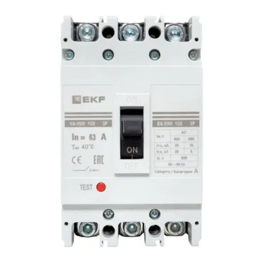 Выключатель автоматический трехполюсный ВА-99М/100 63А 20кА