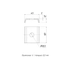 STRUT-пластина 1 отверстие HDZ