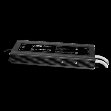 Блок питания для светодиодной ленты 200 Вт AC 100-264В Uвых 24В IP66 249х72х33мм Black Gauss