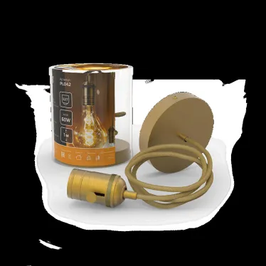 Светильник подвесной под лампу 1хE27 AC 220В Бронзовый IP20 1000х38х83мм Алюминий Decor Gauss