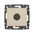 VALENA Розетка телевизионная TV проходная в рамку слоновая кость 14дБ