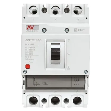 Выключатель автоматический AV POWER-2/3 160А 35кА TR