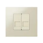 Адаптер на 1 RJ45(12) 75528-, 75540-, 75541-, 75544-39, узкий, шторка, S27, сл.кость