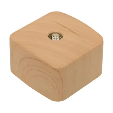 Розетка TV 1-местная ОП Минск 75Ом 5-862МГц светлое дерево