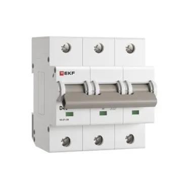 Автоматический выключатель ВА 47-125 3P 40А (D) 15кА PROXIMA  | mcb47125-3-40D | EKF