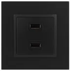 Устройство зарядное USB, 5В-2100мА, Эра Elegance, антрацит, 14-4110-05