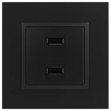 Устройство зарядное USB, 5В-2100мА, Эра Elegance, антрацит, 14-4110-05