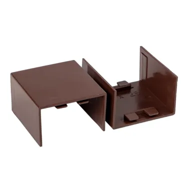 Соединитель (40х25) (4 шт) Plast под темное дерево