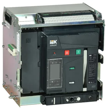 Выключатель автоматический воздушный ARMAT выдвижного исполнения 4P типоразмер A 55кА 1600А расцепитель TT с комплектом аксессуаров 220В: мотор привод катушка включения катушка отключения