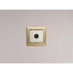 VALENA Розетка телевизионная TV звезда в рамку слоновая кость 1.5дБ