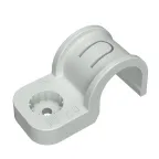 Крепеж-скоба пластиковая односторонняя для прямого монтажа серая в п/э d20 мм (10шт/550шт уп/кор)