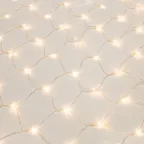 Гирлянда "Сеть" 1,5х1,5м, прозрачный ПВХ, 150 LED ТЕПЛЫЙ БЕЛЫЙ | 215-126 | NEON-NIGHT