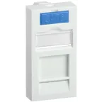 Вставка 45х22.5мм для 1 модуля Keystone Jack с маркером