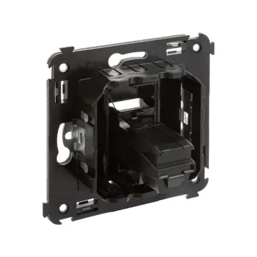 Avanti USB 2.0 розетка одинарная в стену, тип А-А, , Черный матовый