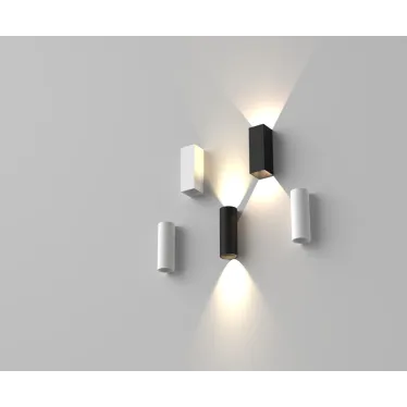 Светильник светодиодный ДПО WL-Cube 10Вт 4000K IP54 RAL9010 60°град белый матовый настенный | V1-R5-Y0513-21000-5401040 | VARTON