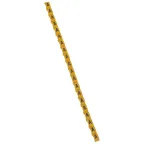 Маркировка буква (A) черный/желтый Duplix (600шт)