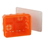 Коробка распаячная KRT 120х92х45мм для твердых стен, саморез., крышка IP20 (98/882)