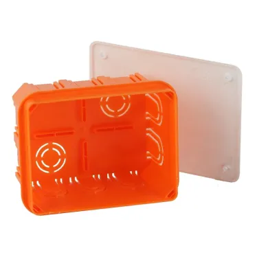 Коробка распаячная KRT 120х92х45мм для твердых стен, саморез., крышка IP20 (98/882)