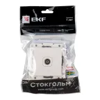 Стокгольм Механизм Розетки TV 1-местной 75Ом 5-862МГц белый