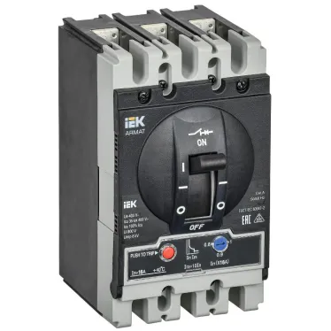 ARMAT Автоматический выключатель в литом корпусе 3P типоразмер S 35кА 16А расцепитель термомагнитный регулируемый