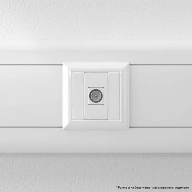 Avanti ТВ розетка оконечная ''Белое облако'', 16A, 1 модульная