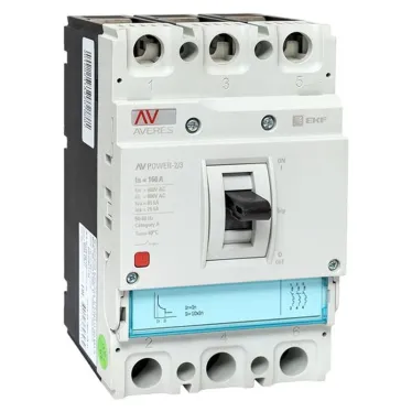 Выключатель автоматический AV POWER-2/3 160А 80kA TR AVERES