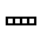 Рамка-декор на 4 поста для 2700640-03., S27Pl, чёрный