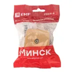 Розетка TV 1-местная ОП Минск 75Ом 5-862МГц светлое дерево