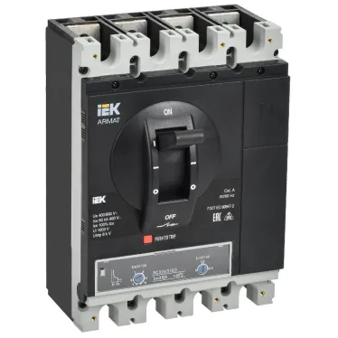 ARMAT Автоматический выключатель в литом корпусе 4P типоразмер H 50кА 315А расцепитель термомагнитный регулируемый