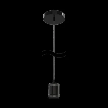 Светильник подвесной под лампу 1хE27 AC 220В Черный IP20 1000х48х80мм Алюминий Decor Gauss