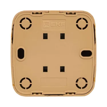 Розетка TV 1-местная ОП Минск 75Ом 5-862МГц светлое дерево