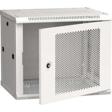 Шкаф LINEA W 9U 600x450 мм дверь перфорированная RAL7035
