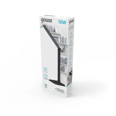 Светильник настольный GTL201 10W 580lm 4000K 170-265V черный диммируемый LED 1/10/40 | GT2012 | Gauss