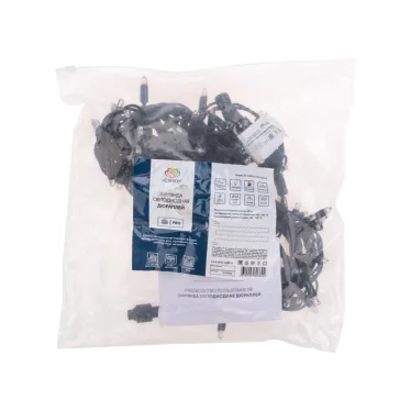 Гирлянда модульная  "Дюраплей LED"  12м  120 LED  черный каучук Мульти | 315-139 | NEON-NIGHT