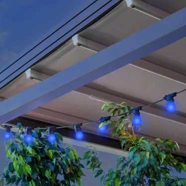 Гирлянда светодиодная "Белт Лайт" серия Holiday, 10 ламп, 7,7 м, IP44, синий, 1/6 | HL063 | Gauss