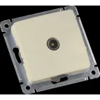 MASTER Розетка телевизионная оконечная скрытой установки, в рамку, слоновая кость