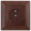 Розетка TV одиночная, СУ, Solo, венге, 4-301-10