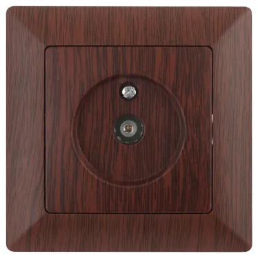 Розетка TV одиночная, СУ, Solo, венге, 4-301-10