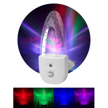 Ночник - светильник светодиодный в розетку с датчиком освещенности белый NN-619-LS-W ЭРА