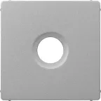 Valena LIFE Лицевая панель для розеток ТВ Алюминий