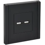 FORTE@PIANO Розетка USB A+A 3,1А FP149 черный IEK