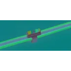 Держатель маркеров 25-35мм 4 символа САВ3 черный (50шт)